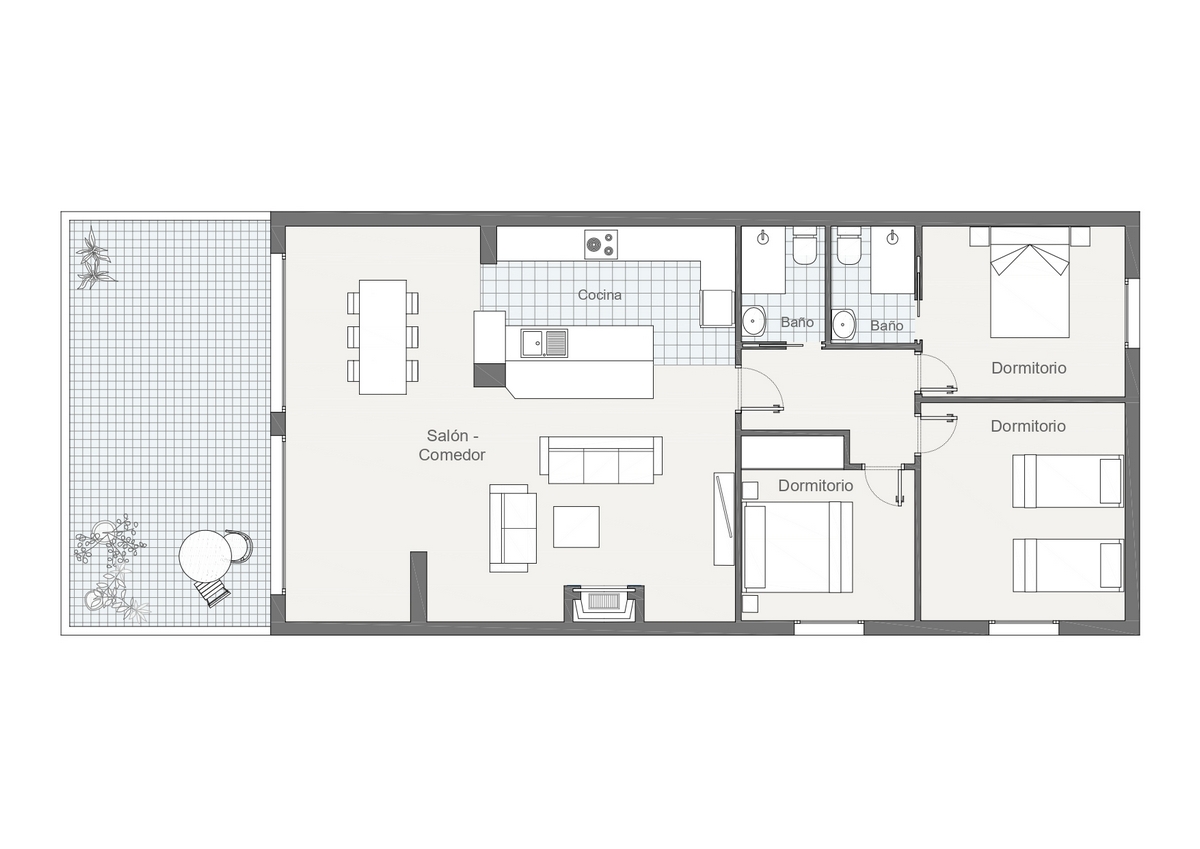 Prächtige 3-Schlafzimmer-Wohnung, komplett renoviert, Wohnanlage Pueblo Andaluz